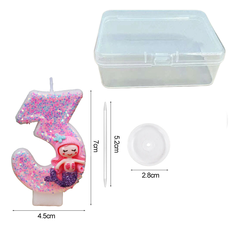 Creative Pink Mermaid 0-9 Digi - đánh giá và giá Candle Supplies Usa