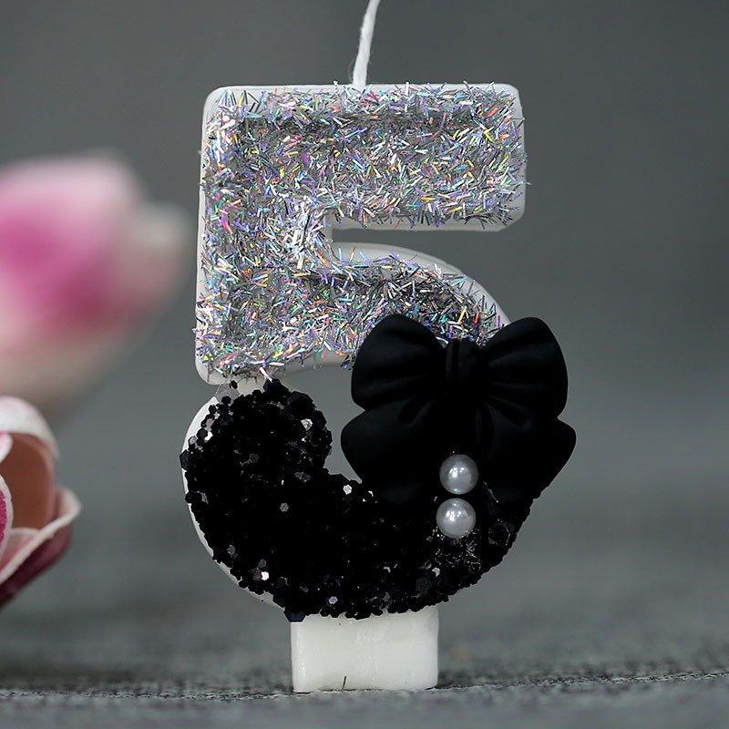 Midnight Bow & Pearl 0-9 Numbe - đánh giá và giá Candle Supplies Usa